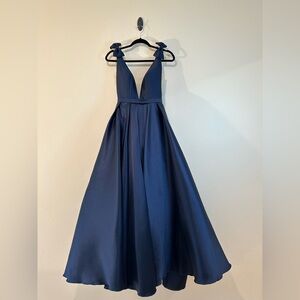 Madison James Deep Blue Prom Dress